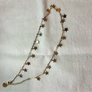 Gold Star Choker Necklace